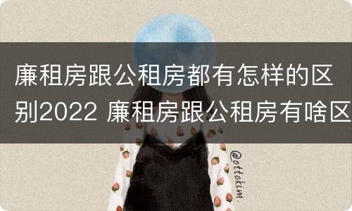 廉租房跟公租房都有怎样的区别2022 廉租房跟公租房有啥区别