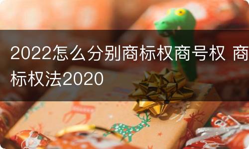 2022怎么分别商标权商号权 商标权法2020