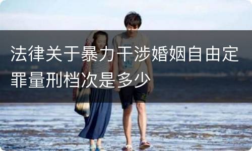 法律关于暴力干涉婚姻自由定罪量刑档次是多少