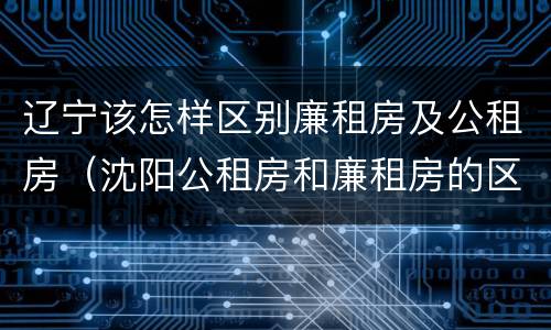 辽宁该怎样区别廉租房及公租房（沈阳公租房和廉租房的区别）