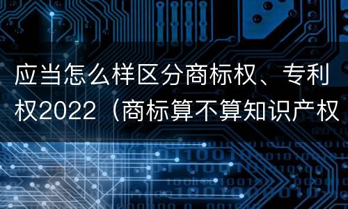 应当怎么样区分商标权、专利权2022（商标算不算知识产权）