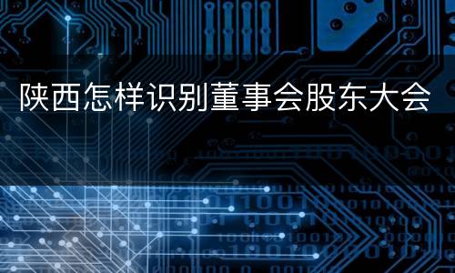 陕西怎样识别董事会股东大会