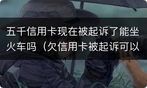 五千信用卡现在被起诉了能坐火车吗（欠信用卡被起诉可以坐动车吗）