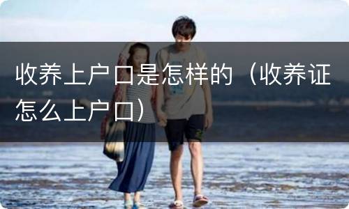 收养上户口是怎样的（收养证怎么上户口）