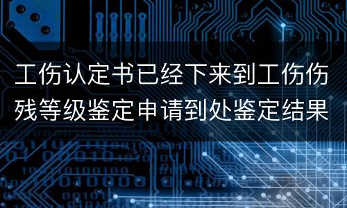 工伤认定书已经下来到工伤伤残等级鉴定申请到处鉴定结果要多久