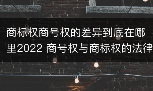 商标权商号权的差异到底在哪里2022 商号权与商标权的法律冲突与解决