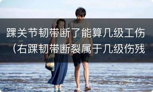 踝关节韧带断了能算几级工伤（右踝韧带断裂属于几级伤残）