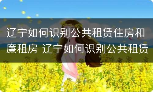 辽宁如何识别公共租赁住房和廉租房 辽宁如何识别公共租赁住房和廉租房的区别