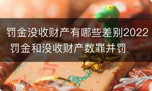 罚金没收财产有哪些差别2022 罚金和没收财产数罪并罚