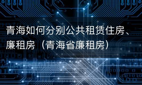 青海如何分别公共租赁住房、廉租房（青海省廉租房）