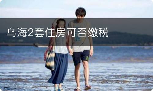 乌海2套住房可否缴税