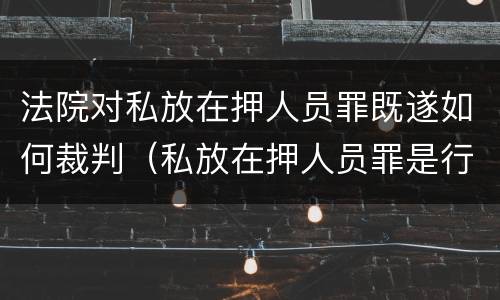 法院对私放在押人员罪既遂如何裁判（私放在押人员罪是行为犯）