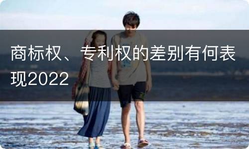 商标权、专利权的差别有何表现2022