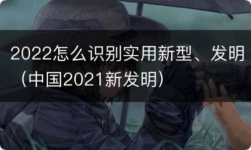 2022怎么识别实用新型、发明（中国2021新发明）