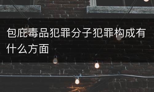 包庇毒品犯罪分子犯罪构成有什么方面
