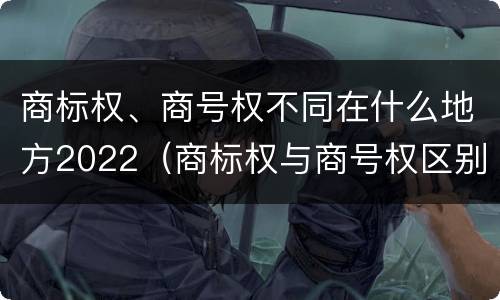商标权、商号权不同在什么地方2022（商标权与商号权区别）