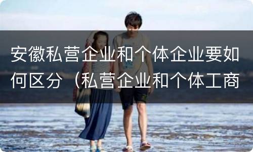 安徽私营企业和个体企业要如何区分（私营企业和个体工商户有什么区别）