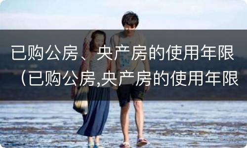 已购公房、央产房的使用年限（已购公房,央产房的使用年限是多少年）