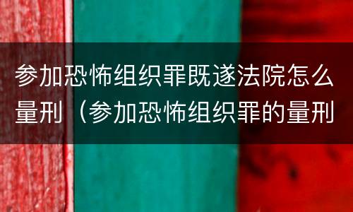 参加恐怖组织罪既遂法院怎么量刑（参加恐怖组织罪的量刑）