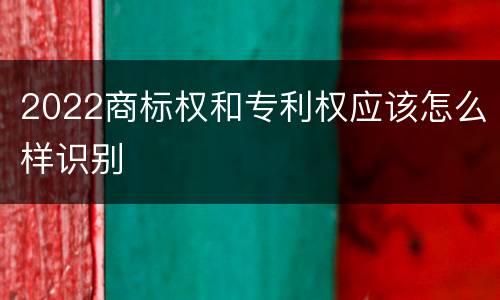 2022商标权和专利权应该怎么样识别
