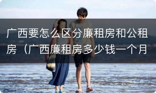 广西要怎么区分廉租房和公租房（广西廉租房多少钱一个月）