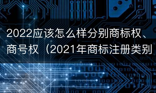 2022应该怎么样分别商标权、商号权（2021年商标注册类别）