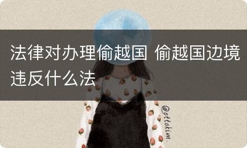 法律对办理偷越国 偷越国边境违反什么法