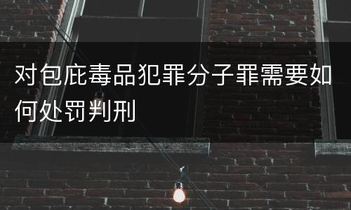 对包庇毒品犯罪分子罪需要如何处罚判刑