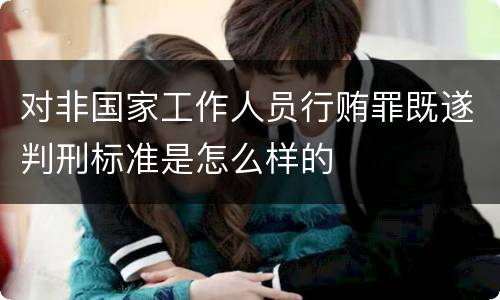 对非国家工作人员行贿罪既遂判刑标准是怎么样的