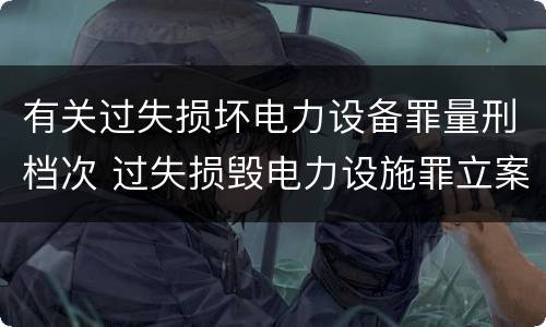 有关过失损坏电力设备罪量刑档次 过失损毁电力设施罪立案标准