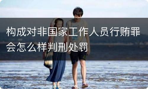 构成对非国家工作人员行贿罪会怎么样判刑处罚