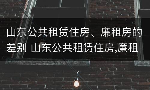山东公共租赁住房、廉租房的差别 山东公共租赁住房,廉租房的差别有多大