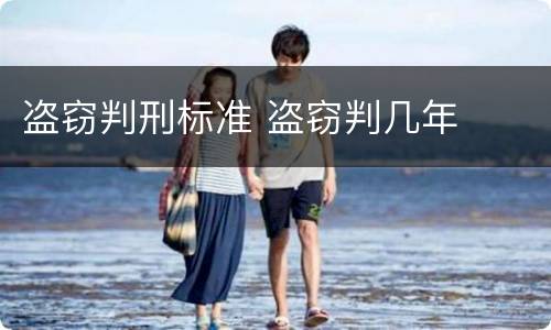 盗窃判刑标准 盗窃判几年