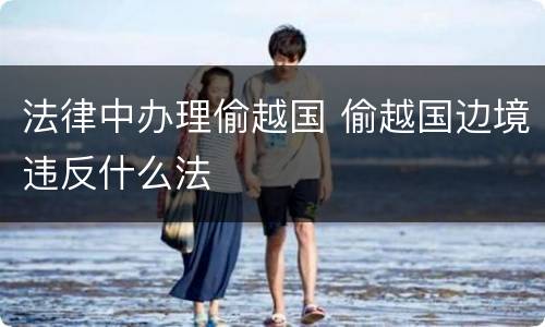 法律中办理偷越国 偷越国边境违反什么法