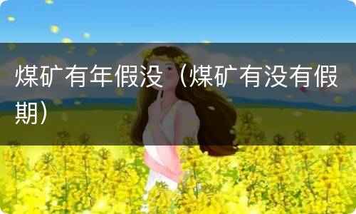 煤矿有年假没（煤矿有没有假期）