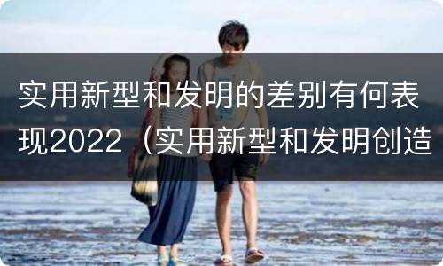 实用新型和发明的差别有何表现2022（实用新型和发明创造）