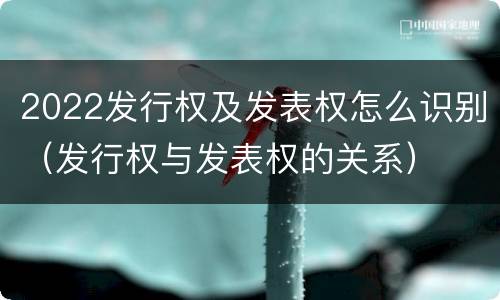 2022发行权及发表权怎么识别（发行权与发表权的关系）