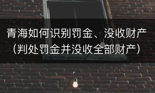 青海如何识别罚金、没收财产（判处罚金并没收全部财产）