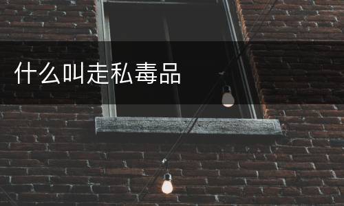 什么叫走私毒品