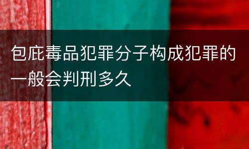 包庇毒品犯罪分子构成犯罪的一般会判刑多久