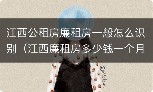 江西公租房廉租房一般怎么识别（江西廉租房多少钱一个月）