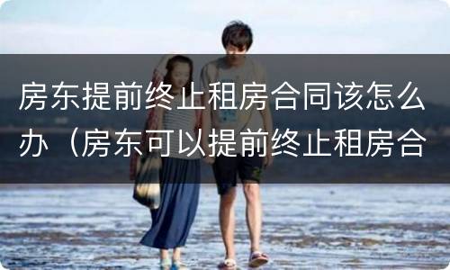 房东提前终止租房合同该怎么办（房东可以提前终止租房合同吗）