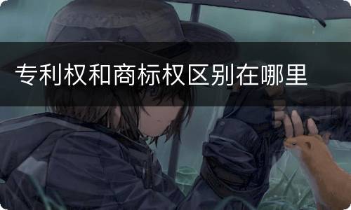 专利权和商标权区别在哪里