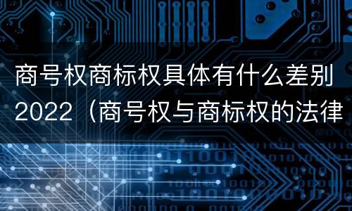 商号权商标权具体有什么差别2022（商号权与商标权的法律冲突与解决）