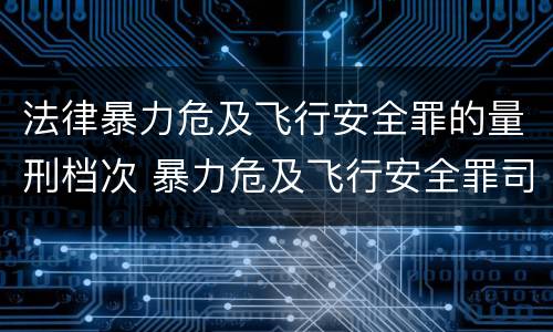 法律暴力危及飞行安全罪的量刑档次 暴力危及飞行安全罪司法解释
