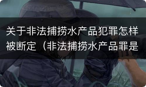 关于非法捕捞水产品犯罪怎样被断定（非法捕捞水产品罪是行为犯吗）