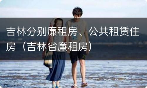 吉林分别廉租房、公共租赁住房（吉林省廉租房）