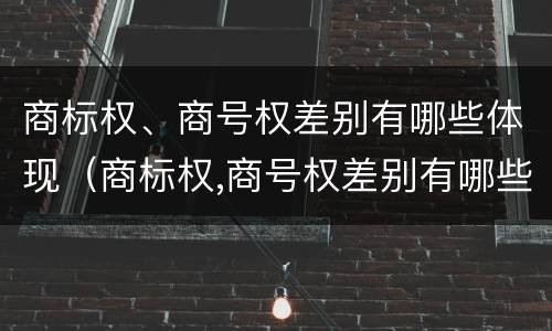 商标权、商号权差别有哪些体现（商标权,商号权差别有哪些体现）