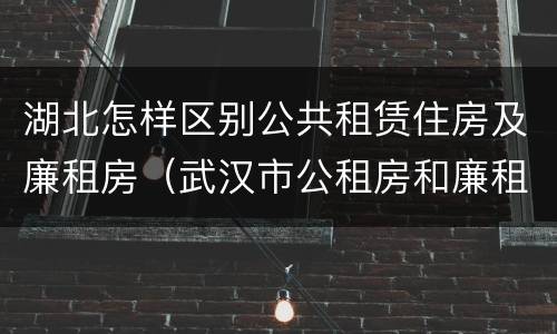 湖北怎样区别公共租赁住房及廉租房（武汉市公租房和廉租房区别）