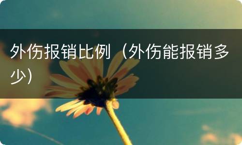 外伤报销比例（外伤能报销多少）